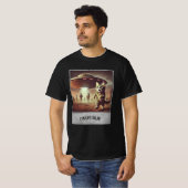 Katze UFO Selfie: Scared Kitty (Man T - Shirt) #02 T-Shirt (Vorne ganz)