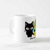 Katze und Ananas sind die besten Freunde, personal Kaffeetasse (Vorderseite Links)