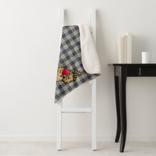 Katze und Apfel Sherpadecke