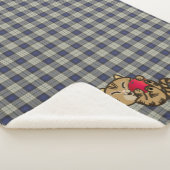 Katze und Apfel Sherpadecke (3/4)