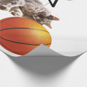KATZE UND BASKETBALL GESCHENKPAPIER (Ecke)