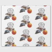 KATZE UND BASKETBALL GESCHENKPAPIER (Flach)