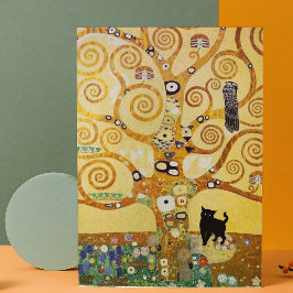 Katze und Baum des Lebens Magnet