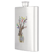 Katze und Baum Flachmann (Links)