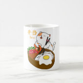 Katze und Bento Kaffeetasse (Mittel)
