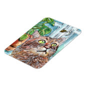 Katze und Biene Magnet (Linke Seite)