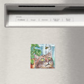 Katze und Biene Magnet (In Situ (Geschirrspüler))