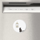 Katze und Birdcage Magnet (In Situ (Geschirrspüler))