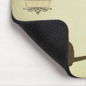 Katze und Birdcage Mousepad (Ecke)