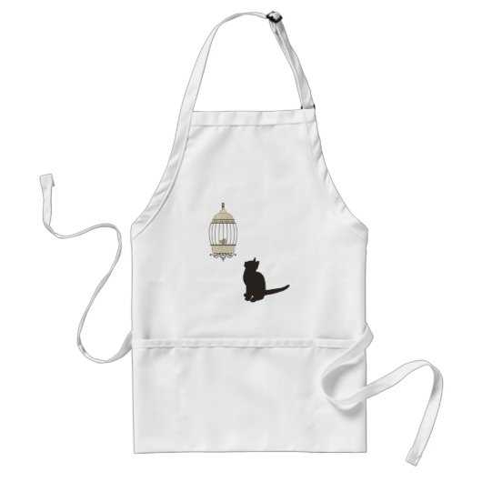 Katze und Birdcage Schürze (Vorne)