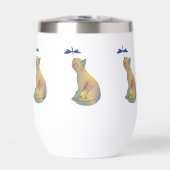 Katze und blaue Libelle (Vorderseite)