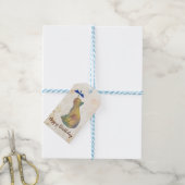 Katze und blaue Libelle Geschenkanhänger (Mit Garn)