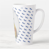 Katze und blaue Libelle Milchtasse (Rechts)