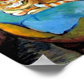 Katze und Blume in Vase, Suzanne Valadon Poster (Ecke)