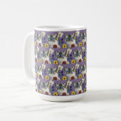 Katze und Blumen Classic Tasse, 444 ml Kaffeetasse (Vorderseite Links)