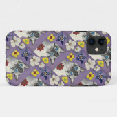 Katze und Blumen iPhone / iPad-Hülle Case-Mate iPhone Hülle (Rückseite (Horizontal))