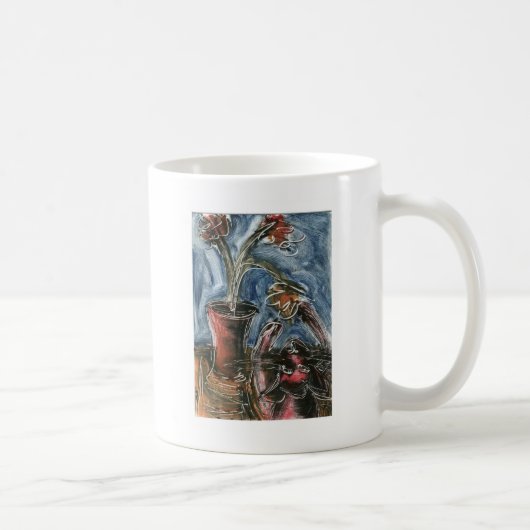 Katze und Blumentopf I Kaffeetasse (Rechts)