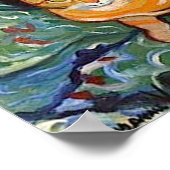 Katze und Bouquet, Suzanne Valadon Poster (Ecke)