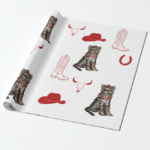 Katze und Cowboys Geschenkpapier (Ungerollt)