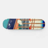 Katze und der Fujisan 1857 Skateboard (Horizontal)