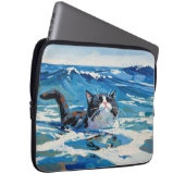 Katze und der Ozean (#3) Laptopschutzhülle (Vorne Rechts)