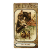 Katze und die Fiddle-Buchplatte (Vorne)