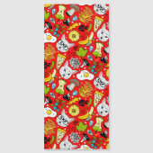 Katze und Ei in Rot Magnetkarte (Vorderseite)