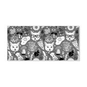 Katze und Ei in Rot Permastempel (Design)