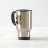 Katze und Eis Reisebecher (Vorderseite Links)
