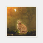 Katze und Fairy Serviette (Vorderseite)