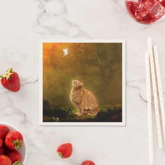 Katze und Fairy Serviette (Beispiel)