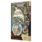 Katze und Fantasy Sea Pferd Klemmbrett (Links)
