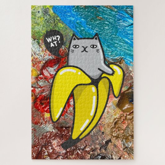 Katze und Farben Puzzle (Vertikal)