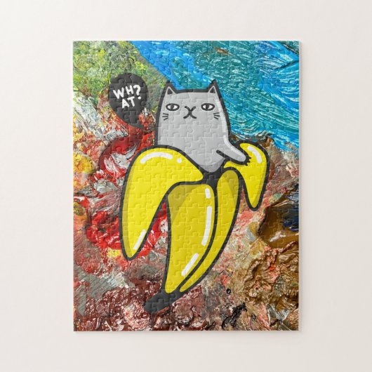 Katze und Farben Puzzle (Vertikal)