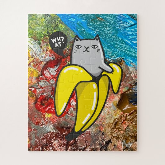 Katze und Farben Puzzle (Vertikal)