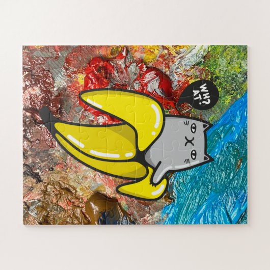 Katze und Farben Puzzle (Horizontal)