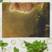 Katze und Fee Handtuch (Gefaltet)