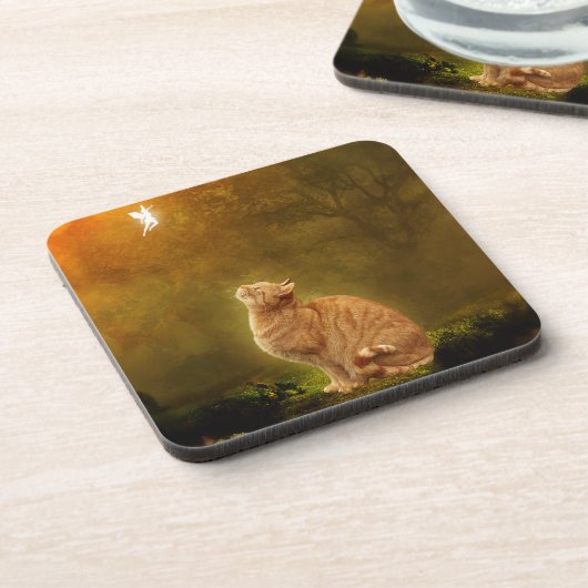 Katze und Fee Untersetzer (Linke Seite)