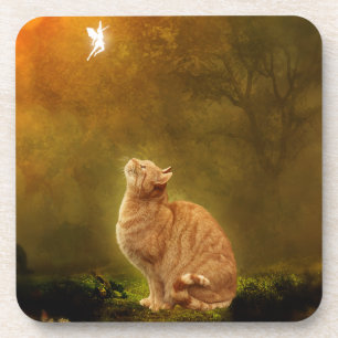 Katze und Fee Untersetzer