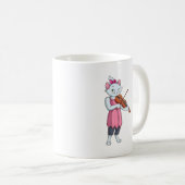 Katze und Fiddle - Kaffee-Tasse Kaffeetasse (VorderseiteRechts)