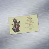 Katze und Fiddle Magnetische Visitenkarte (Beispiel)