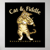 Katze und Fiddle Poster (Vorne)