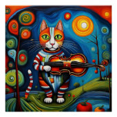 Katze und Fiddle Poster (Vorderseite)