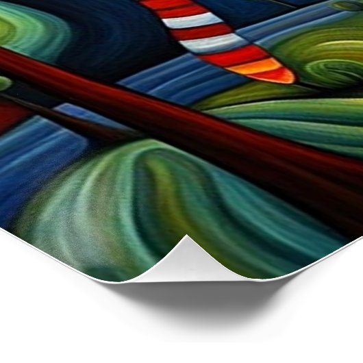 Katze und Fiddle Poster (Ecke)