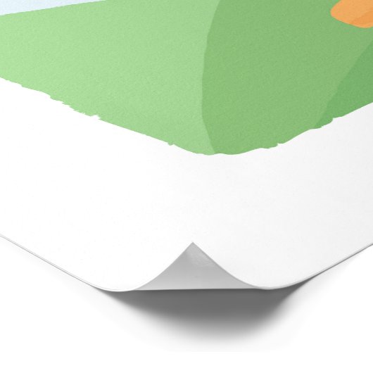 Katze und Fiddle-Poster Poster (Ecke)