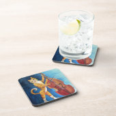 Katze und Fiddle Untersetzer (Rechte Seite)