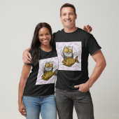 Katze und Fisch T-Shirt (Unisex)