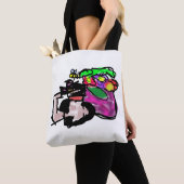 Katze und Frühlingsblumen  Tasche (Von Nahem)