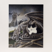Katze und Gargoyle Puzzle (Vertikal)