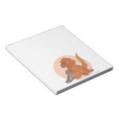 Katze und Golden Retriever / Notepad Notizblock (angewinkelt)